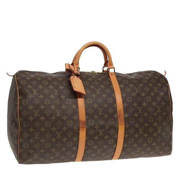 LOUIS VUITTON Monogram Keepall 60 Boston Bag M41422 LV Auth bs18566 - Picture 1 of 16